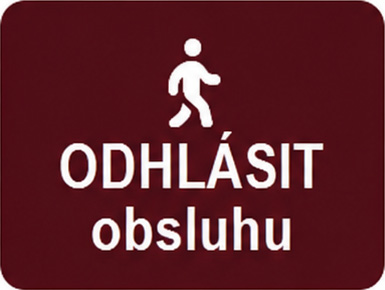 ODHLÁSIT obsluhu