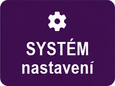 SYSTÉM nastavení